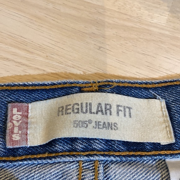 Levi's Men’s 505 36 x 30 Stoned Washed Jeans - Picture 5 of 6